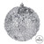Vickerman N190107D 4" Silver Glitter Hail Ball 6/Bag