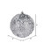 Vickerman N190107D 4" Silver Glitter Hail Ball 6/Bag