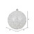 Vickerman N190111D 4" White Glitter Hail Ball 6/Bag