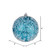 Vickerman N190112D - 4 inch Turquoise Glitter Ball Christmas Ornament - 6 Pack