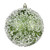 Vickerman N190164D 4" Moss Green Glitter Hail Ball 6/Bag
