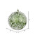 Vickerman N190164D 4" Moss Green Glitter Hail Ball 6/Bag