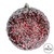 Vickerman N190165D 4" Burgundy Glitter Hail Ball 6/Bag