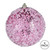 Vickerman N190179D - 4 inch Pink Glitter Ball Christmas Ornament - 6 Pack