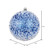  Vickerman N190202D 4.75" Blue Glitter Hail Ball 4/Bag 