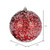  Vickerman N190203D 4.75" Red Glitter Hail Ball 4/Bag 