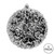 Vickerman N190217D - 4.75 inch Black Glitter Ball Christmas Ornament - 4 Pack