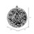  Vickerman N190217D 4.75" Black Glitter Hail Ball 4/Bag 