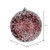 Vickerman N190265D - 4.75 inch Burgundy Glitter Ball Christmas Ornament - 4 Pack