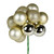 Vickerman N192538 12" Champagne Ball Ornament Pick 4/Bg