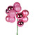 Vickerman N192579 12" Pink Ball Ornament Pick 4/Bg