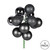 Vickerman N192587 - 12 inch Pewter 4-Finish Ball Christmas Ornament - 4 Pack