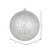 Vickerman N195407D - 4 inch Silver Crackle Ball Christmas Ornament - 6 Pack