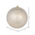  Vickerman N195438D 4" Champagne Crackle Ball Ornament 6/Bag 