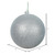  Vickerman N591507DG 6" Silver Glitter Ball Drilled 4/Bag 