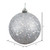 Vickerman N591507DQ 6" Silver Sequin Ball Drilled 4/Bag