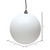 Vickerman N591511DMV 6" White Matte Ball UV 4/Bag