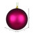 Vickerman N591521DMV 6" Berry Red Matte Ball UV Drilled 4/Bag
