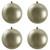 Vickerman N591525DCV - 6 inch Limestone Candy Ball Outdoor Christmas Ornament - 4 Pack