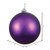 Vickerman N591526DMV - 6 inch Plum Matte Ball Outdoor Christmas Ornament - 4 Pack