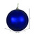 Vickerman N591531DSV - 6 inch Midnight Blue Shiny Ball Outdoor Christmas Ornament - 4 Pack