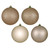 Vickerman N591543DA - 6 inch Oat 4-Finish Ball Christmas Ornament - 4 Pack