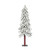 Vickerman A807440 - 4 ft Flocked Alpine Unlit Christmas Tree