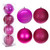 Vickerman N591559BX 6" Hot Pink 4 Finish Ball Orn Box of 4