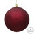  Vickerman N591565DG 6" Burgundy Glitter Ball Drilled 4/Bag 