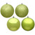 Vickerman N591573DA - 6 inch Lime 4-Finish Ball Christmas Ornament - 4 Pack
