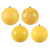  Vickerman N591578BX 6" Yellow Ball 4-Finish Asst 4/Box 