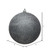Vickerman N591587DG 6" Pewter Glitter Ball Drilled 4/Bag