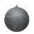 Vickerman N591587DG 6" Pewter Glitter Ball Drilled 4/Bag