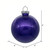Vickerman N211066 - 4 inch Purple Glitter Ball Christmas Ornament - 6 Pack