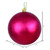 Vickerman N592021DSV - 8 inch Berry Red Shiny Ball Outdoor Christmas Ornament