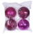 Vickerman N592059DA - 8 inch Hot Pink Assorted Finish Ball Christmas Ornament - 4 Pack