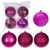 Vickerman N592059DA - 8 inch Hot Pink Assorted Finish Ball Christmas Ornament - 4 Pack
