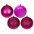 Vickerman N592059DA - 8 inch Hot Pink Assorted Finish Ball Christmas Ornament - 4 Pack