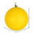 Vickerman N592078DMV - 8 inch Yellow Matte Ball Outdoor Christmas Ornament
