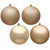  Vickerman N592080DA 8" Cafe Latte Ball 4 Finish Asst 4/Bag 