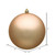 Vickerman N592080DMV - 8 inch Cafe Latte Matte Ball Outdoor Christmas Ornament