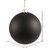Vickerman N592517DMV 10" Black Matte Ball UV Drilled Cap