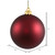 Vickerman N592519DMV - 10 inch Wine Matte Ball Outdoor Christmas Ornament