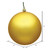 Vickerman N592537DMV - 10 inch Honey Gold Matte Ball Outdoor Christmas Ornament