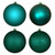Vickerman N592541DA 10" Dark Teal 4 Finish BallOrn Asst 4Bg