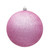  Vickerman N592579DG 10" Pink Glitter Ball Drilled Cap 