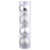 Vickerman N593007DA - 12 inch Silver 4-Finish Ball Christmas Ornament - 4 Pack