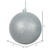 Vickerman N593007DG - 12 inch Silver Glitter Ball Christmas Ornament