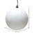 Vickerman N593011DCV - 12 inch White Candy Ball Outdoor Christmas Ornament