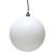  Vickerman N593011DMV 12" White Matte Ball UV Drilled Cap 
